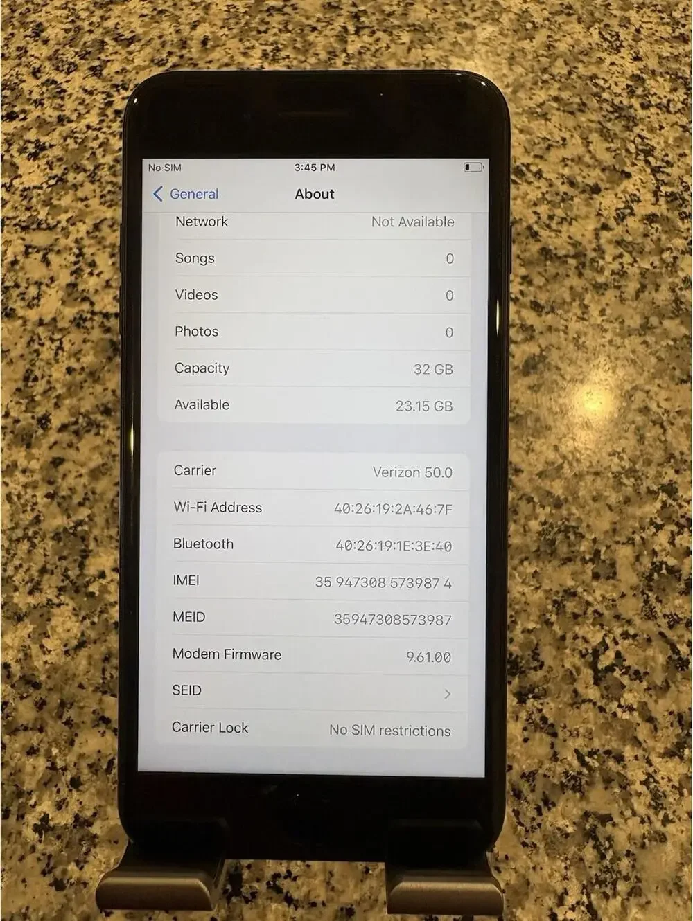 Apple iPhone 7 Plus - 32 GB - Black(Unlocked) Battery Health 97% F